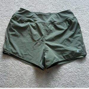 Apana Olive Green Running Shorts